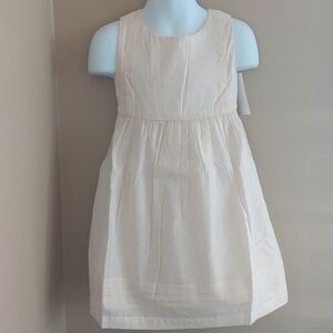 Baby B'gosh sleeveless dress with metallic gold stripes - size 4T